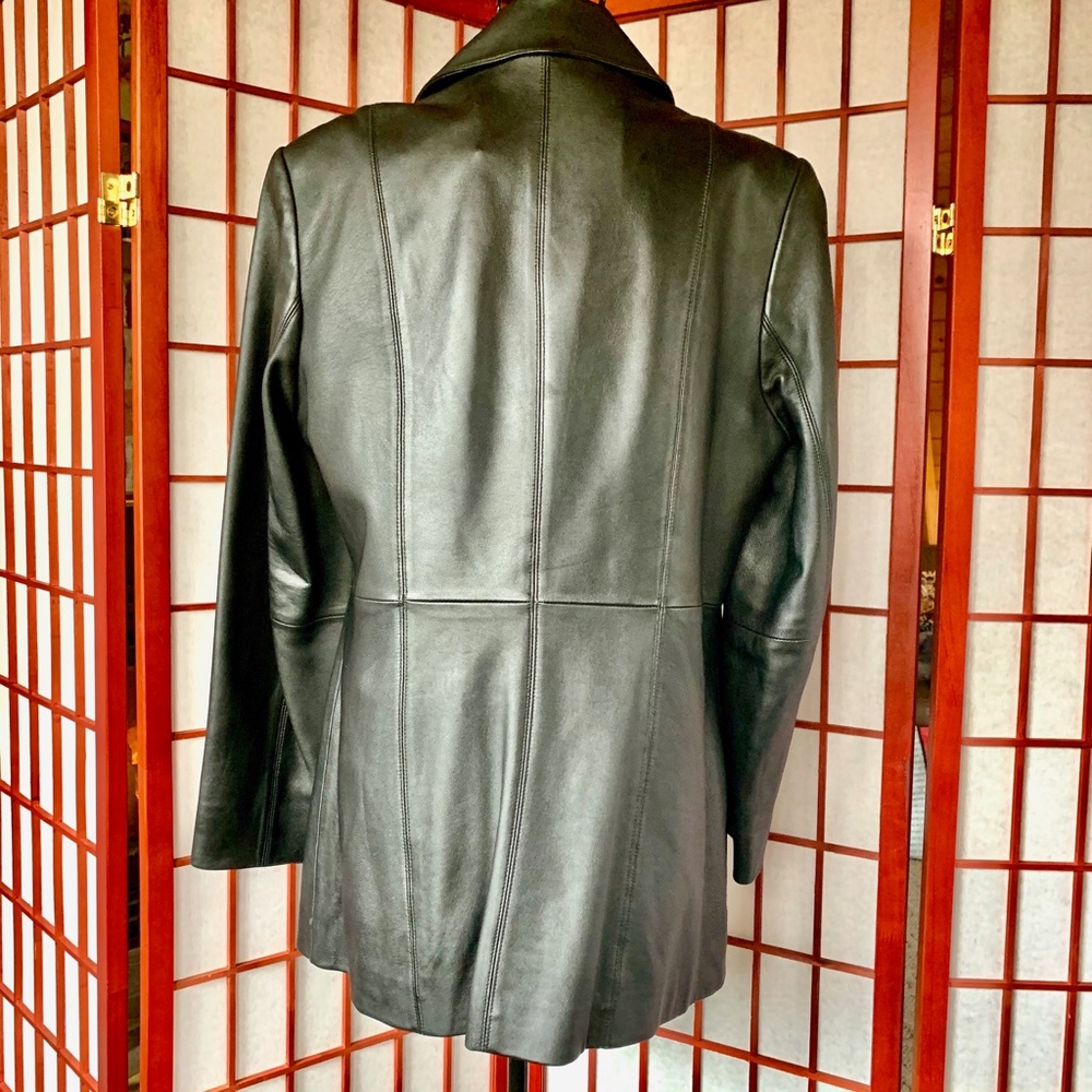 Valerie Stevens New Zealand Lambskin Black Leather - Picture 5 of 6